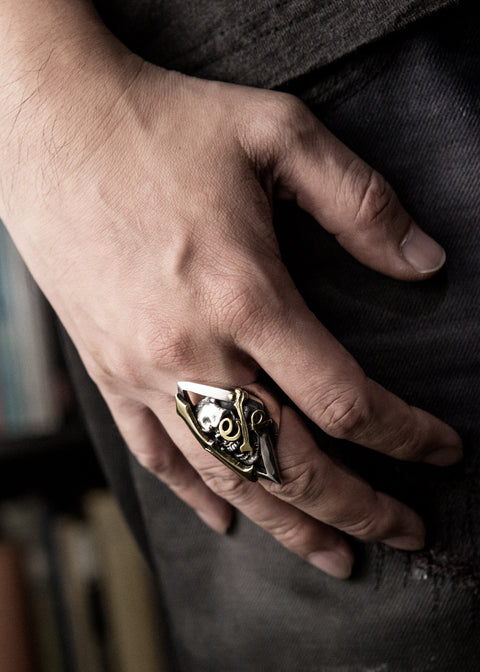 Let's Ride Collection | 1%er Skull Rider Ring