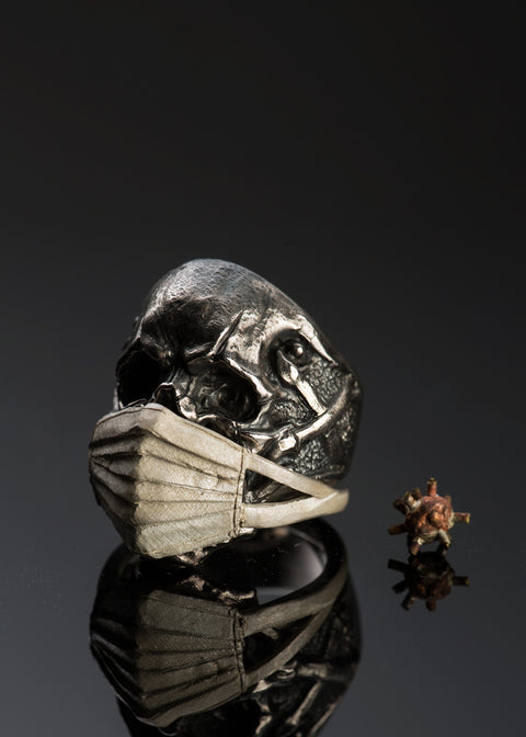 Covid-19 Mask Skull Ring