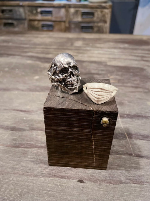 Covid-19 Mask Skull Ring