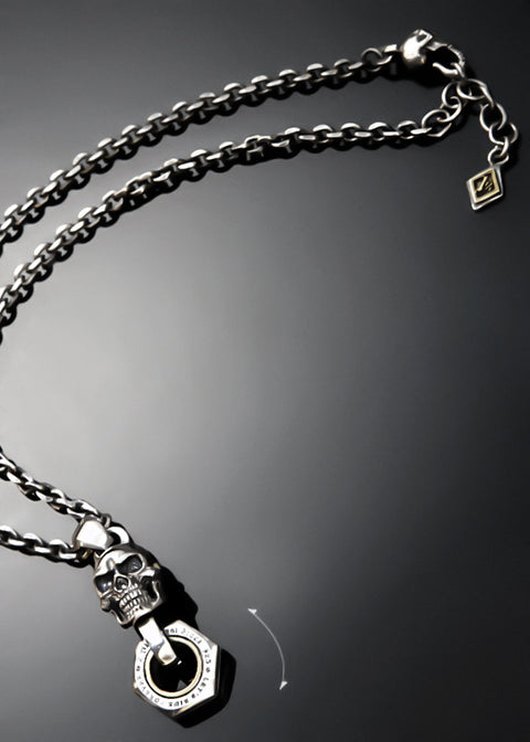 Movable Piston Skull Necklace | Let's Ride Collection