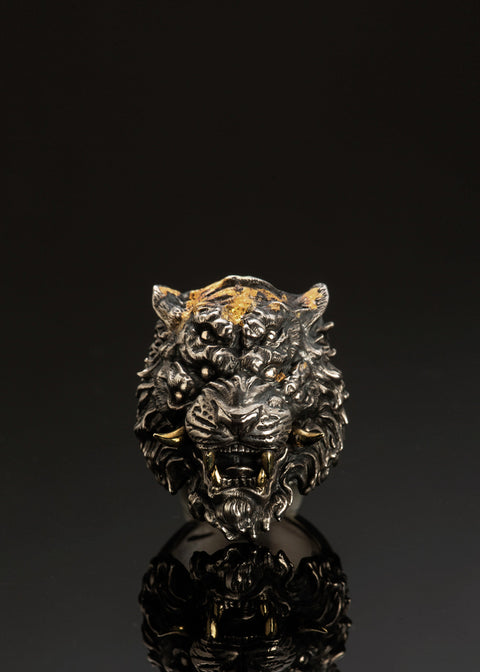 Chinese Zodica Six-Eyed Tiger Ring