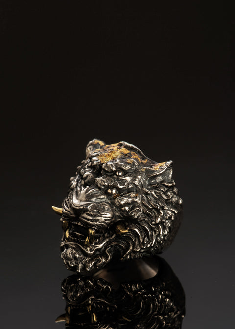 Chinese Zodica Six-Eyed Tiger Ring