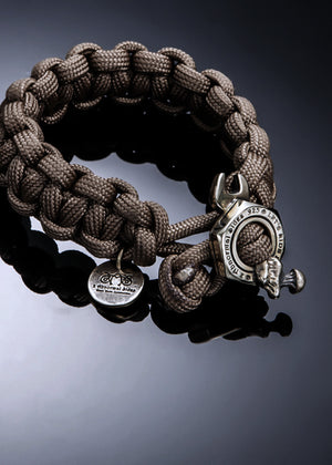 Nut Wrench Paracord Survival Bracelet(Brass) | Let's Ride Collection