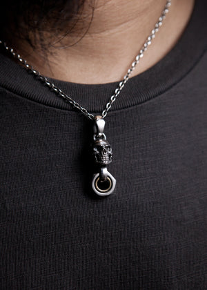 Movable Piston Skull Necklace S Type | Let's Ride Collection