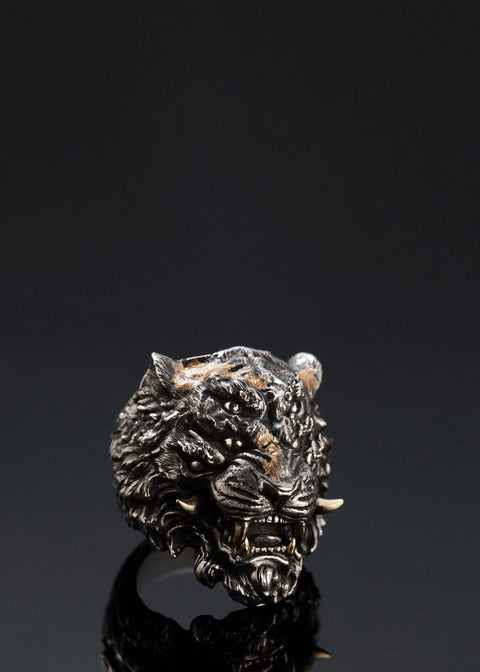 Chinese Zodica Six-Eyed Tiger Ring
