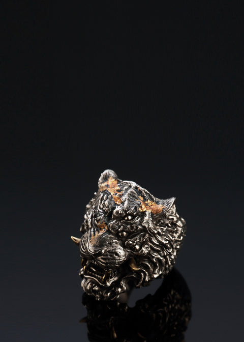 Chinese Zodica Six-Eyed Tiger Ring